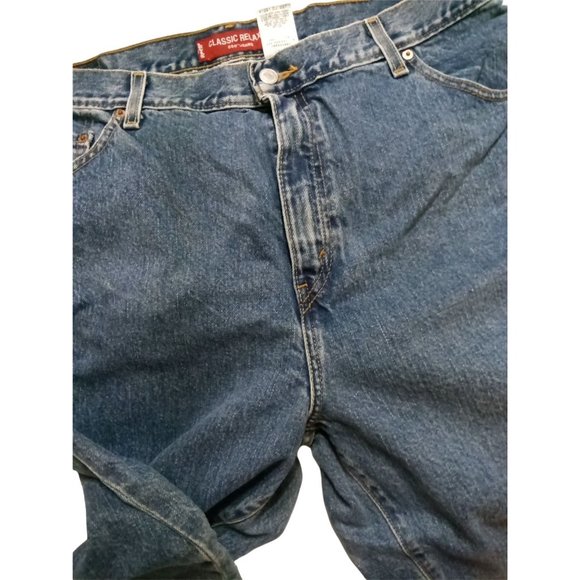 Levi's 550 Classic Relaxed Fit Tapered Leg Size 18 S Blue Women's Jeans - Picture 3 of 5